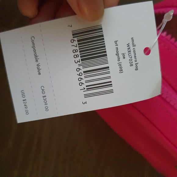 Kate spade jae small camera bag nylon nagenta - Picture 2 of 6